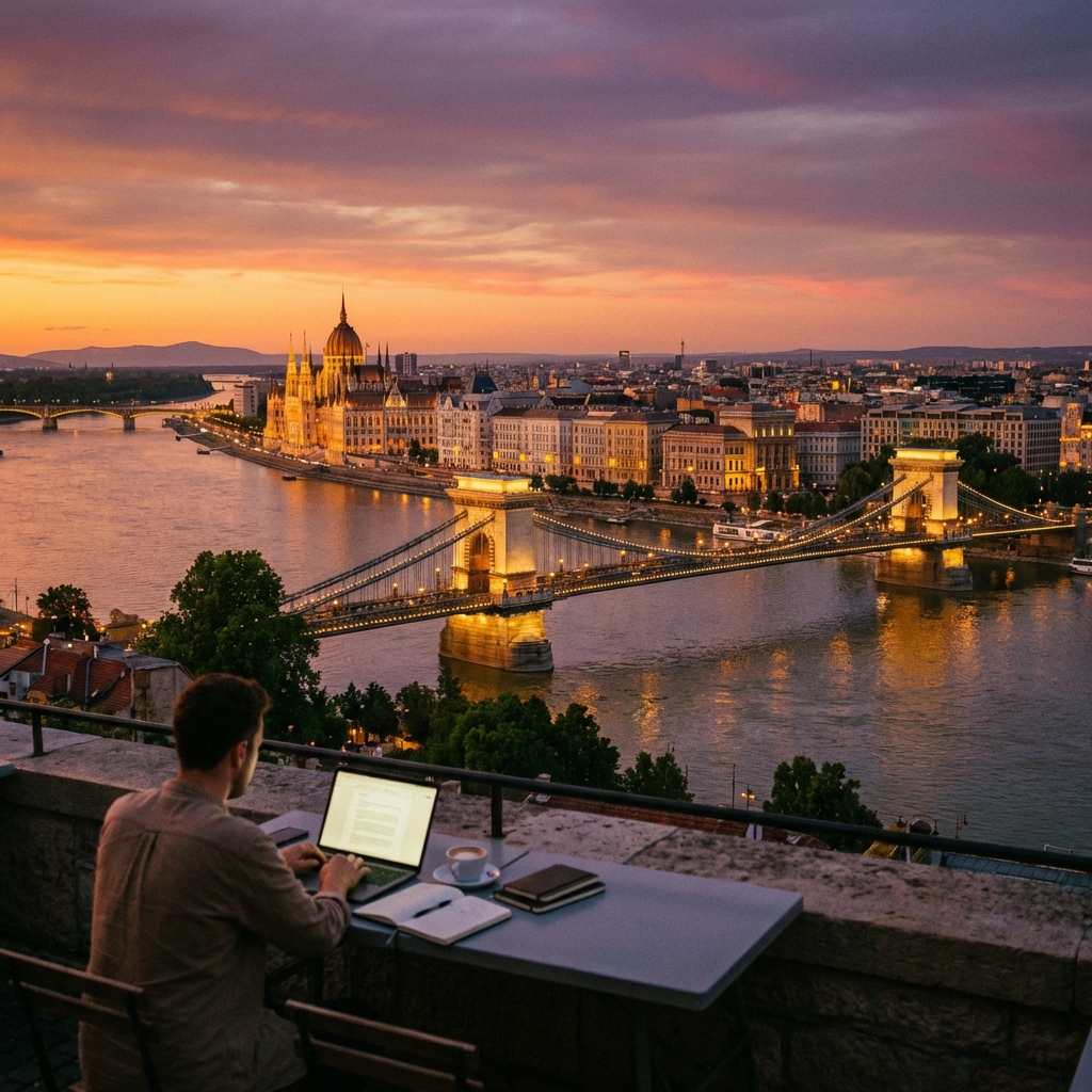 Vue de Budapest, Hongrie