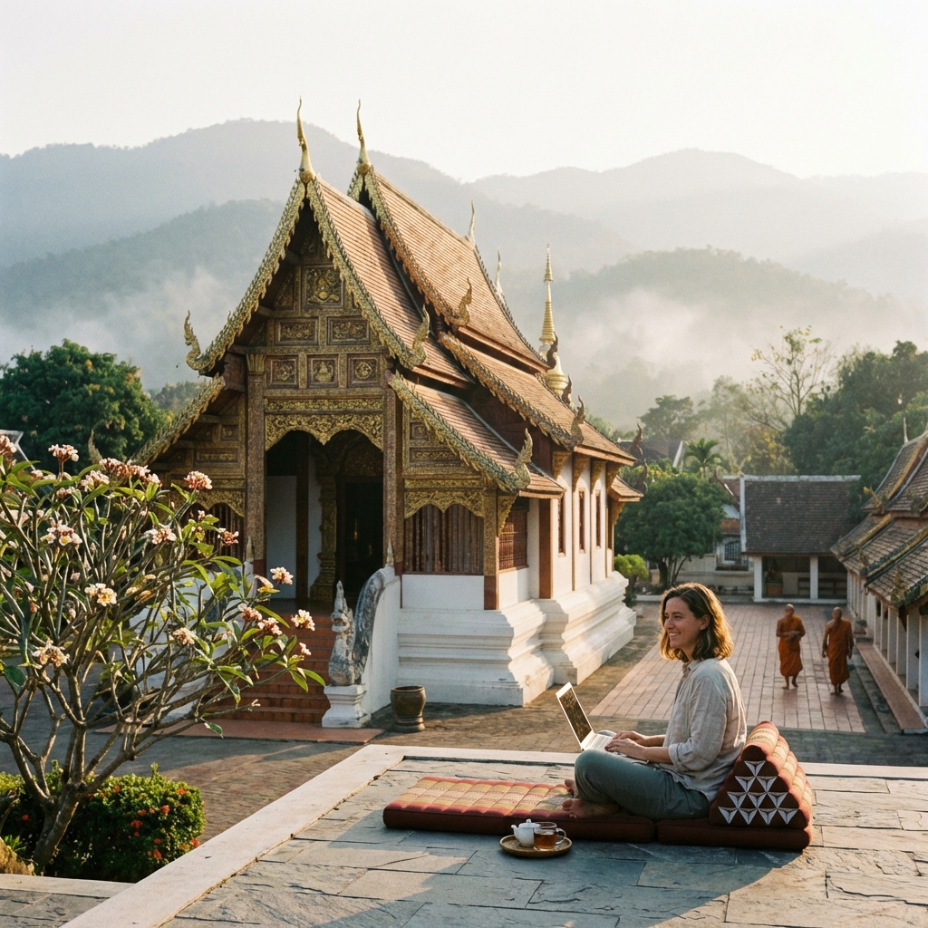 Vue de Chiang Mai, Thaïlande