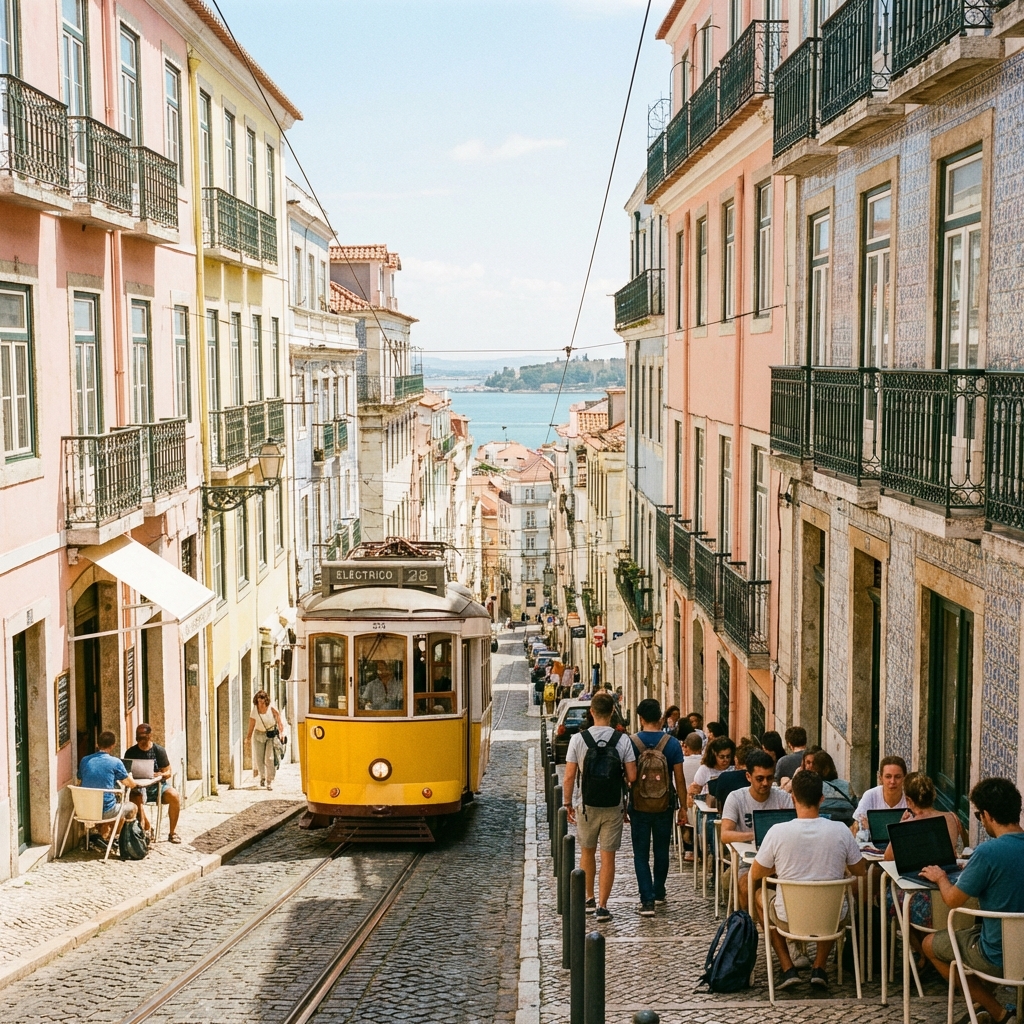 Vue de Lisbonne, Portugal