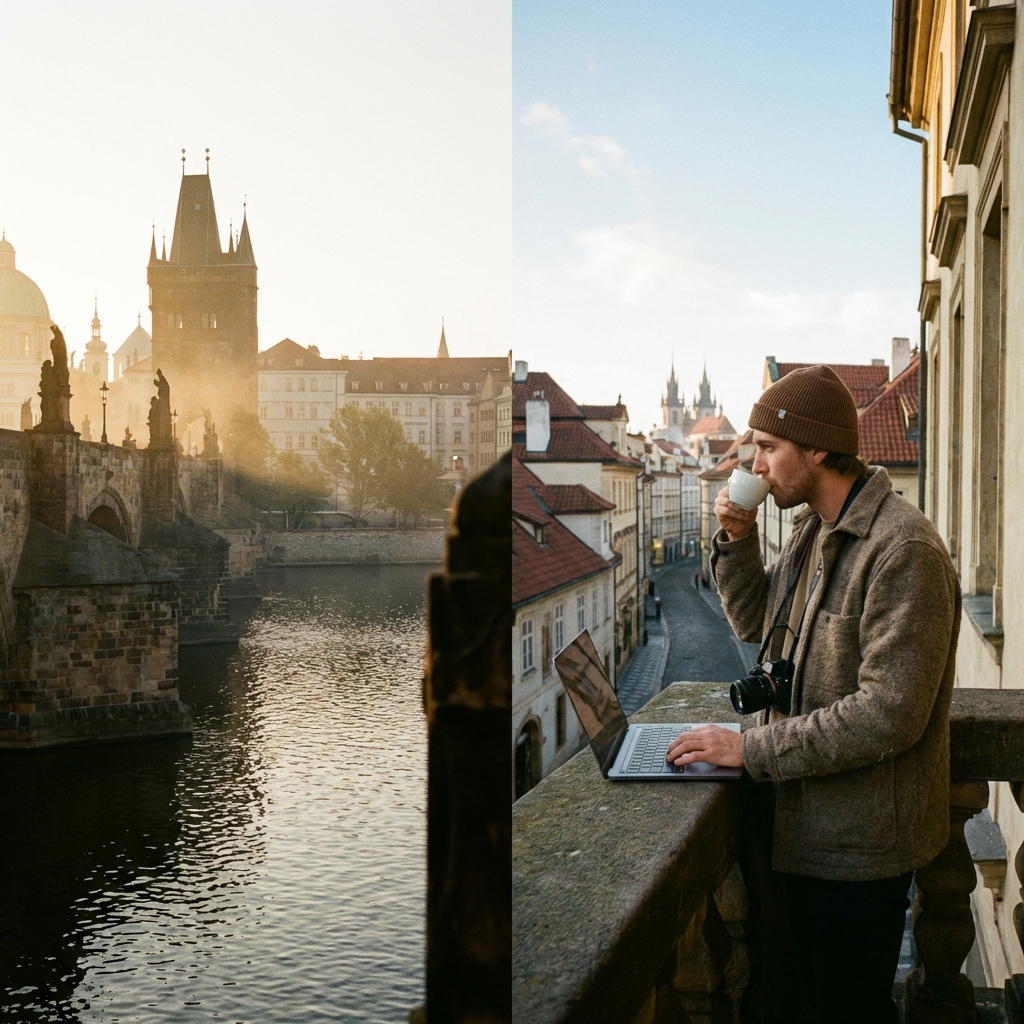 Vue de Prague, République Tchèque