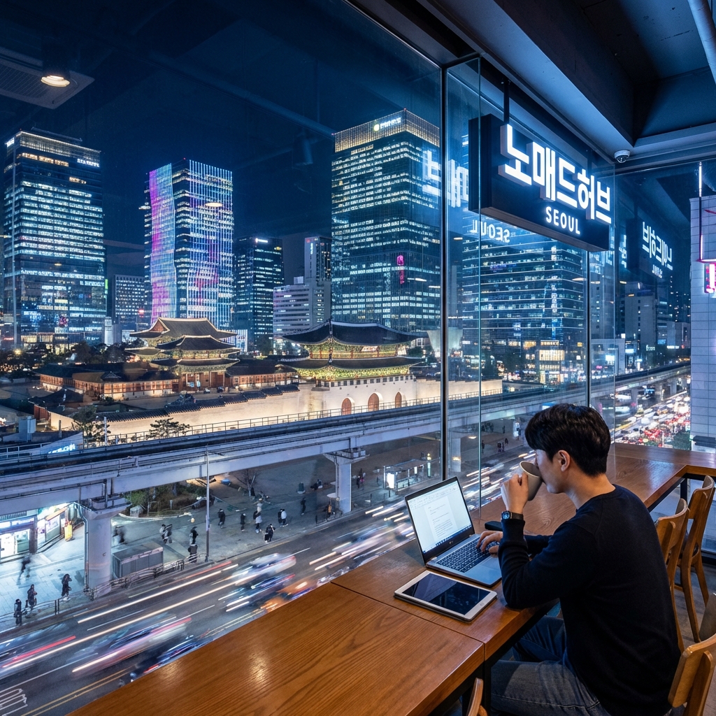 Vue de Seoul, Corée du Sud