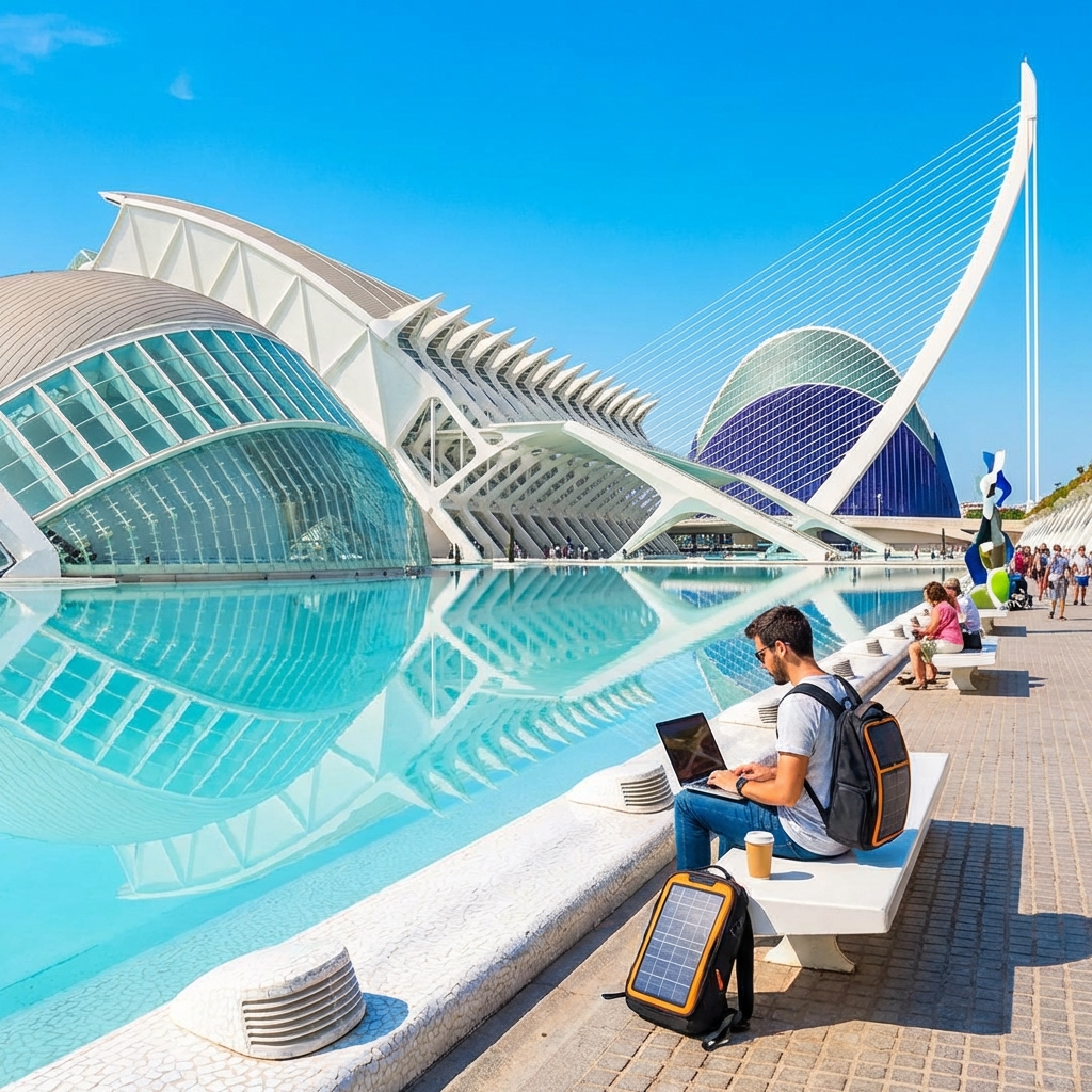 Vue de Valence, Espagne